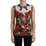 Overhemd D&amp;G Bloemen wol kant vest tank top