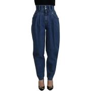 Broek D&amp;G Denim met hoge taille en katoenen stretchjeans