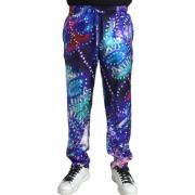 Broek D&amp;G Zijden joggingbroek met print