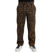 Broek D&amp;G heren joggingbroek met luipaardprint