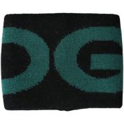 Schoenaccessoires D&amp;G DG Knit Hoofdband Zwart en Groen