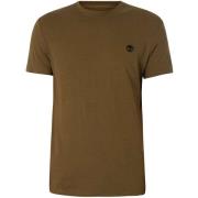 T-shirt Korte Mouw Timberland Slank T-shirt met logo