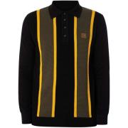 Polo Shirt Lange Mouw Trojan Poloshirt met lange mouwen en textuur en ...