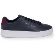 Sneakers Tommy Hilfiger Blauwe leren sneakers met veters