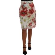 Rok D&amp;G Dolce Gabbana kokerrok met bloemenprint