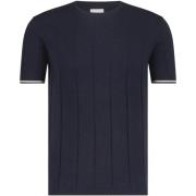 T-shirt State Of Art Knitted T-Shirt Navy