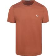 T-shirt Fred Perry Ringer T-Shirt Bruin S54