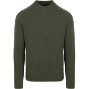 Sweater Barbour Grangetown Trui Wol Olijfgroen