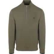 Sweater Fred Perry Half Zip Trui Olijfgroen