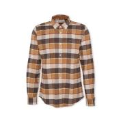 Overhemd Lange Mouw Barbour Shirt Valley Tailored - Brown