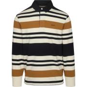 Sweater Gant Heavy Rugger Shield Polo Beige Navy