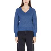 Trui Vila VITULI L/S V-NECK GLITER KNIT TOP/PB 14098057