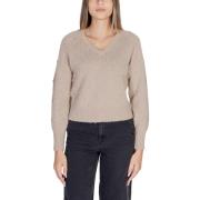 Trui Vila VITULI L/S V-NECK GLITER KNIT TOP/PB 14098057