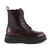 Enkellaarzen Victoria 1301103 Dublin Boots Veters met leereffect