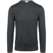 Sweater Profuomo Pullover Merinowol Antraciet