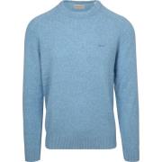 Sweater Gant Pullover Wool Blend Lichtblauw