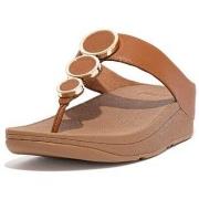 Teenslippers FitFlop HALO LEATHER TOE-POST SANDALS LIGHT TAN