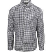 Overhemd Lange Mouw Gant Overhemd Twill Gingham Navy