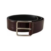 Riem D&amp;G Lederen logo gegraveerde metalen gesp riem