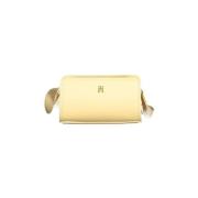 Handtas Tommy Hilfiger Amelia Crossbody Tas Geel Leer