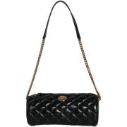 Handtas Versace La Medusa Gewatteerde Leren Crossbody Tas - Zwart