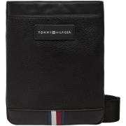 Tas Tommy Hilfiger heren crossbody tas zwart leer