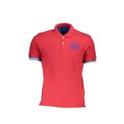 T-shirt La Martina rood poloshirt voor heren