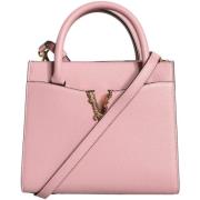 Handtas Versace La Medusa Crossbody Tas in Roze