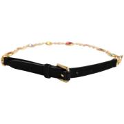 Riem D&amp;G Veelkleurige Kristallen Ketting Riem