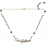 Ketting D&amp;G Zwarte Onyx Logo Ketting