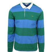 Sweater Mcgregor Rugbyshirt Streep Blauw Groen