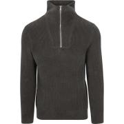 Sweater Marc O'Polo Half Zip Trui Antraciet