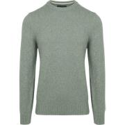 Sweater Marc O'Polo Pullover Tweed Wol Blend Groen