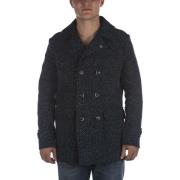 Mantel V2brand Cappotto Peacoat Bicolor Blu