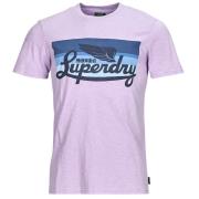 T-shirt Korte Mouw Superdry CALI STRIPED LOGO T SHIRT