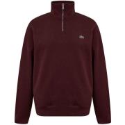 Sweater Lacoste Quarter Zip High Neck Interlock Sweatshirt Bordeaux