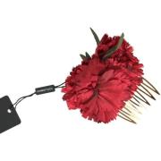 Haar accesoires D&amp;G Rode Anjer Haarkam Bloemen Haar Accessoire