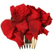 Haar accesoires D&amp;G Rose Hair Kam Rode Bloemen Hair Clip