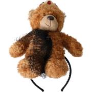 Haar accesoires D&amp;G Teddybeer Hoofdband Bruin