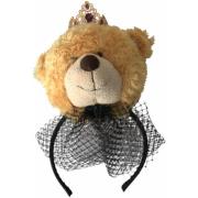 Schoenaccessoires D&amp;G teddybeer hoofdband met kroon en sluier