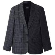 Blazer Desigual Polyester blazer met een mix van viscose en elastaan