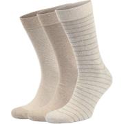 High socks Suitable Sokken 3-Pack Print Ecru