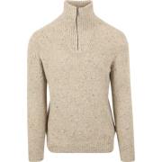 Sweater Mcgregor Half Zip Trui Merinowol Sand