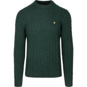 Sweater Lyle And Scott Lyle Scott Cable Pullover Donkergroen