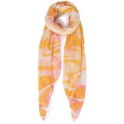 Sjaal Pieces tie-dye sjaal voor dames in oranje