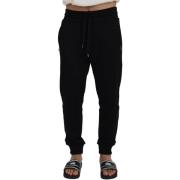 Broek D&amp;G heren zwarte katoenen joggingbroek