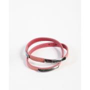 Armband Tod's Tods Double Wrap Leren Armband Roze