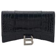 Portemonnee Balenciaga Kalfsleren Hour Wallet met kettingriem en magne...