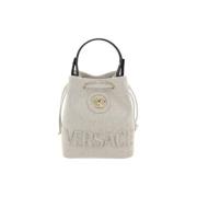 Schoudertas Versace La Medusa Bucket Bag met verstelbaar trekkoord en ...