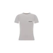 Overhemd Balenciaga Katoenen T-shirt met geribbelde ronde hals en icon...